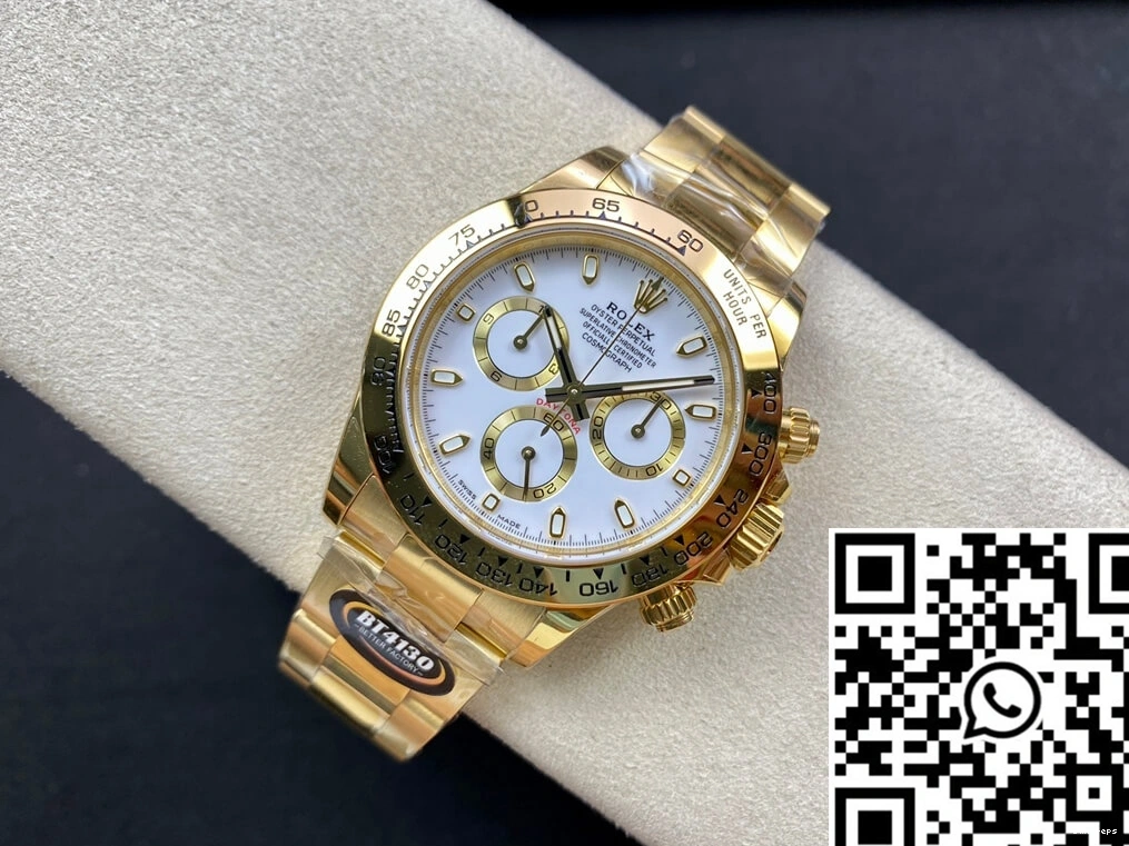 M116508-0001 White BT Factory Dial Yellow Gold Rolex Daytona 0123